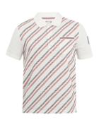 Matchesfashion.com Moncler - Geometric Embroidered Cotton Polo Shirt - Mens - White Multi