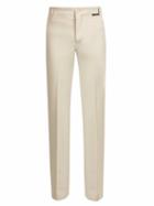 Matchesfashion.com Balenciaga - Fitted High Rise Tailored Trousers - Mens - White