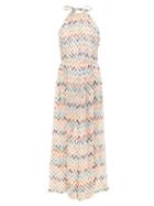 Matchesfashion.com Missoni Mare - Halterneck Zigzag-striped Jumpsuit - Womens - White Multi