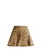 Valentino Flared Leopard-print Mini Skirt