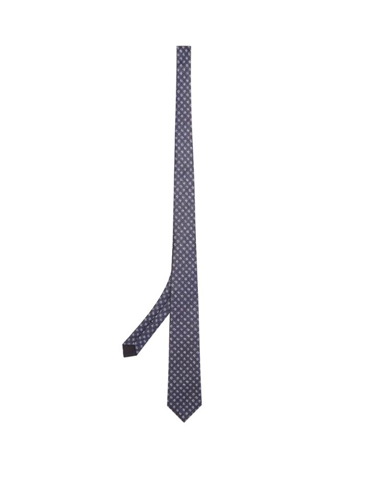 Bottega Veneta Checked Silk Tie