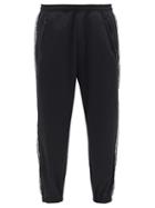 Matchesfashion.com 7 Moncler Fragment - Isometric-embroidered Jersey Track Pants - Mens - Black