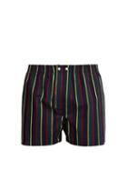 Matchesfashion.com Derek Rose - Classic Fit Striped Cotton Poplin Boxer Shorts - Mens - Multi