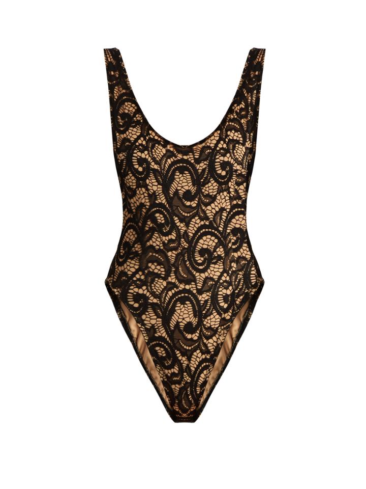 Norma Kamali Marissa Lace Swimsuit