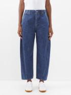 Studio Nicholson - Akerman Balloon-leg Cropped Jeans - Womens - Mid Blue