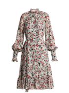 Erdem Eugenie Daisy-print Silk Dress