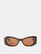 Jacques Marie Mage - Harlo Tortoiseshell-acetate Cat-eye Sunglasses - Womens - Brown Multi