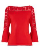 Fendi Geometric Crepe Top