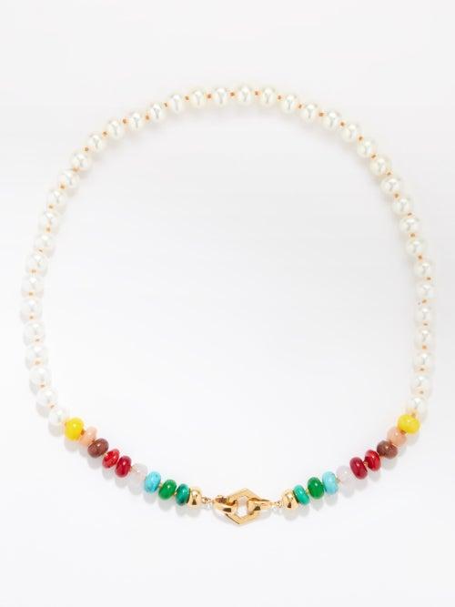 Harwell Godfrey - Foundation Pearl & 18kt Gold Necklace - Womens - Multi