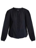 Matchesfashion.com Loup Charmant - Palla Jour Chelle Trimmed Cottton Voile Top - Womens - Navy