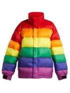 Matchesfashion.com Burberry - Rainbow Oversized Quilted Down Jacket - Womens - Multi