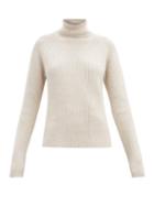 Matchesfashion.com Joseph - Cote Anglaise Roll-neck Sweater - Womens - Light Beige