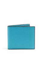 Matchesfashion.com Valextra - Bi Fold Leather Wallet - Mens - Light Blue