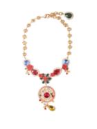 Ladies Jewellery Dolce & Gabbana - Enamel-flower And Crystal Necklace - Womens - Multi