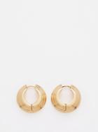 Otiumberg - Ellipse 14kt Gold-vermeil Hoop Earrings - Womens - Yellow Gold