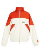 Matchesfashion.com Heron Preston -  Logo Cotton Blend Velvet Jacket - Mens - White