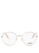Chlo - Joni Round Metal Glasses - Womens - Clear Multi