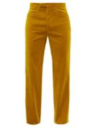 Gucci - Tom Ford Heritage Velvet Straight-leg Trousers - Mens - Yellow