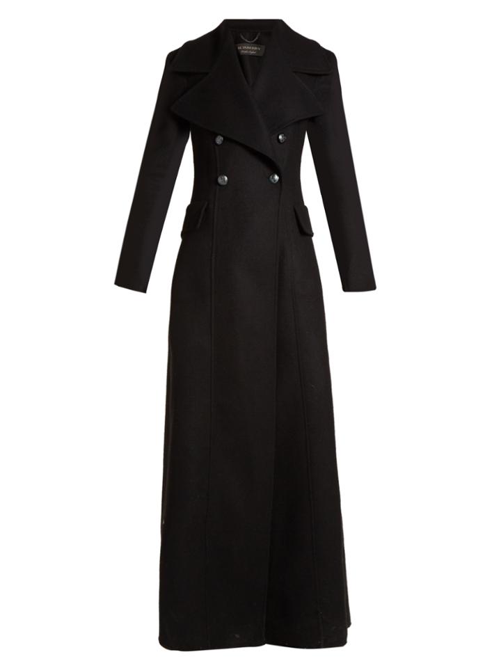 Burberry Oversized-lapel Double-breasted Wool Coat