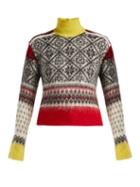 Matchesfashion.com No. 21 - Fair Isle Roll Neck Sweater - Womens - Red Multi