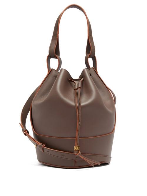 Matchesfashion.com Loewe - Balloon Medium Leather Shoulder Bag - Womens - Grey