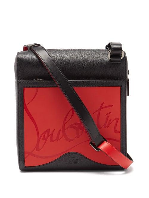 Matchesfashion.com Christian Louboutin - Benech Leather & Rubber Cross-body Bag - Mens - Black