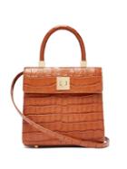 Matchesfashion.com Sparrows Weave - The Classic Crocodile-effect Leather Bag - Womens - Tan Multi
