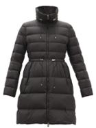 Matchesfashion.com Moncler - Malban Drawcord-waist Quilted Down Coat - Womens - Black