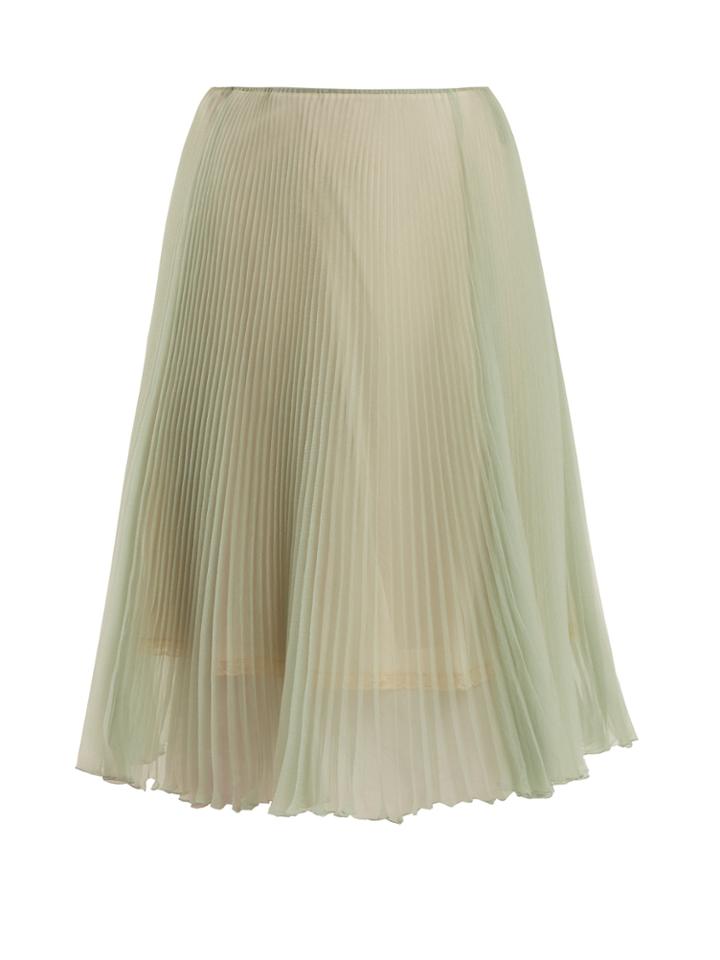 Prada High-rise Pleated Skirt