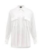 Tom Ford - Patch-pocket Liquid-jersey Shirt - Womens - White
