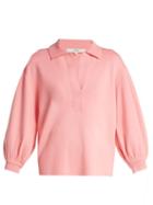 Matchesfashion.com Tibi - Balloon Sleeve Wool Sweater - Womens - Pink