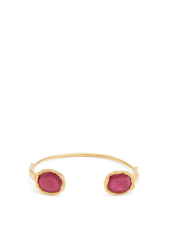 Jade Jagger Ruby & Sterling-silver Cuff