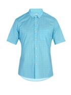 Matchesfashion.com Thorsun - Printed Cotton Shirt - Mens - Blue