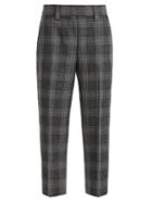 Matchesfashion.com Acne Studios - Prince Of Wales Checked Trousers - Womens - Grey