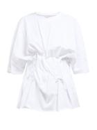 Matchesfashion.com Natasha Zinko - Gathered Front Cotton T Shirt - Womens - White