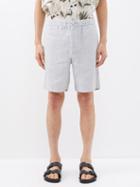 Frescobol Carioca - Felipe Linen Shorts - Mens - Grey