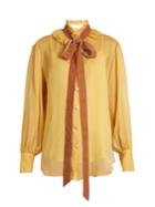 See By Chloé Crinkled-georgette Blouse