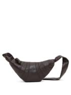 Lemaire - Croissant Small Leather Belt Bag - Womens - Dark Brown