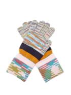 Matchesfashion.com Missoni - Striped Wool Gloves - Womens - Multi