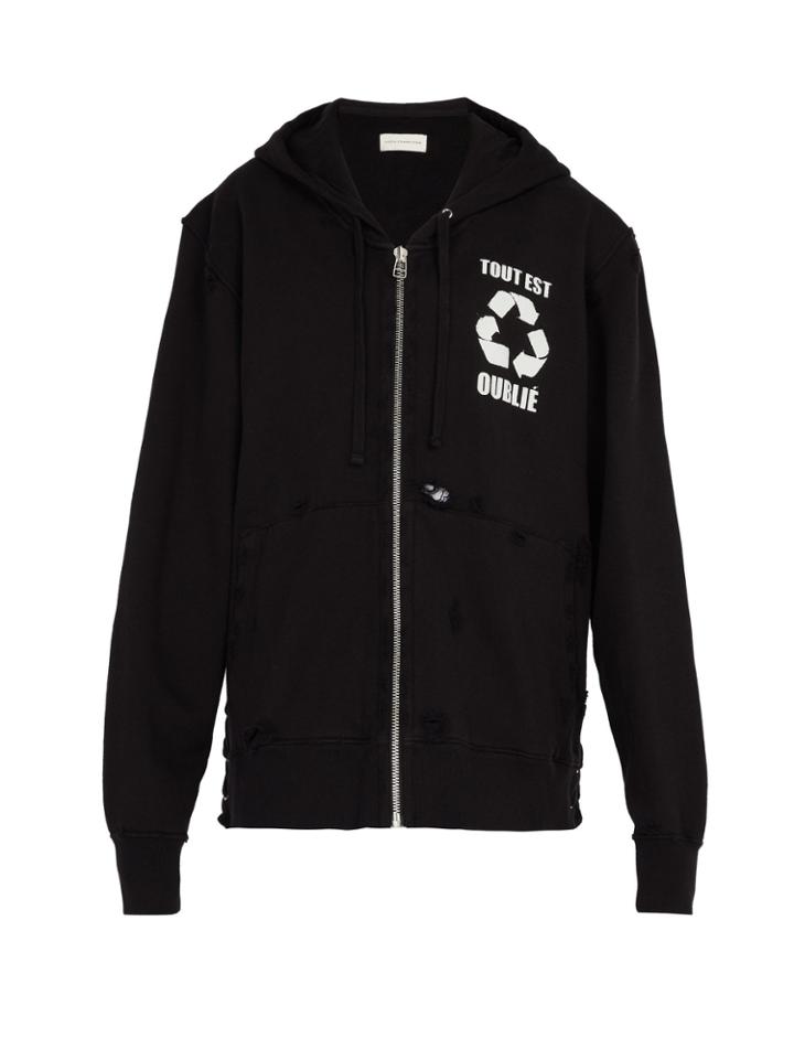 Faith Connexion Printed Cotton-jersey Hooded Sweatshirt