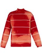 Matchesfashion.com Balenciaga - Tie Dyed Cotton Jersey Sweater - Mens - Red White