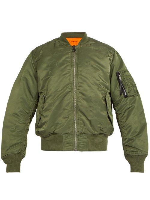 Matchesfashion.com 1017 Alyx 9sm - Pilot Bomber Jacket - Mens - Green