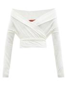 Ladies Rtw Altuzarra - Crawley Off-the-shoulder Wrap Sweater - Womens - Ivory