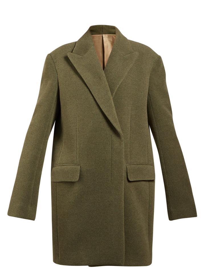 The Row Mewey Oversized Revere Collar Coat