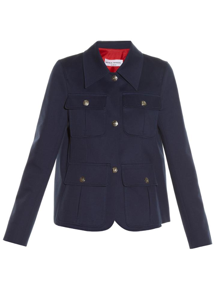 Sonia Rykiel 70s Cotton-gabardine Jacket