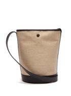 Matchesfashion.com A.p.c. - Hlne Canvas And Leather Bucket Bag - Womens - Black Multi