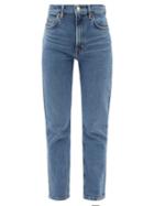 Re/done - 70s High-rise Straight-leg Jeans - Womens - Mid Denim