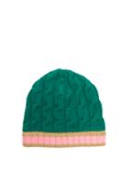 Gucci Striped-edge Cable-knit Beanie Hat