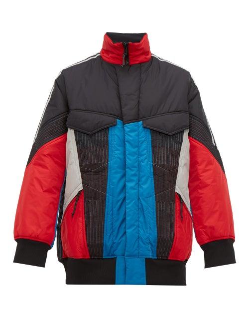 Matchesfashion.com Y-3 - Block Padded Shell Track Jacket - Mens - Black Blue