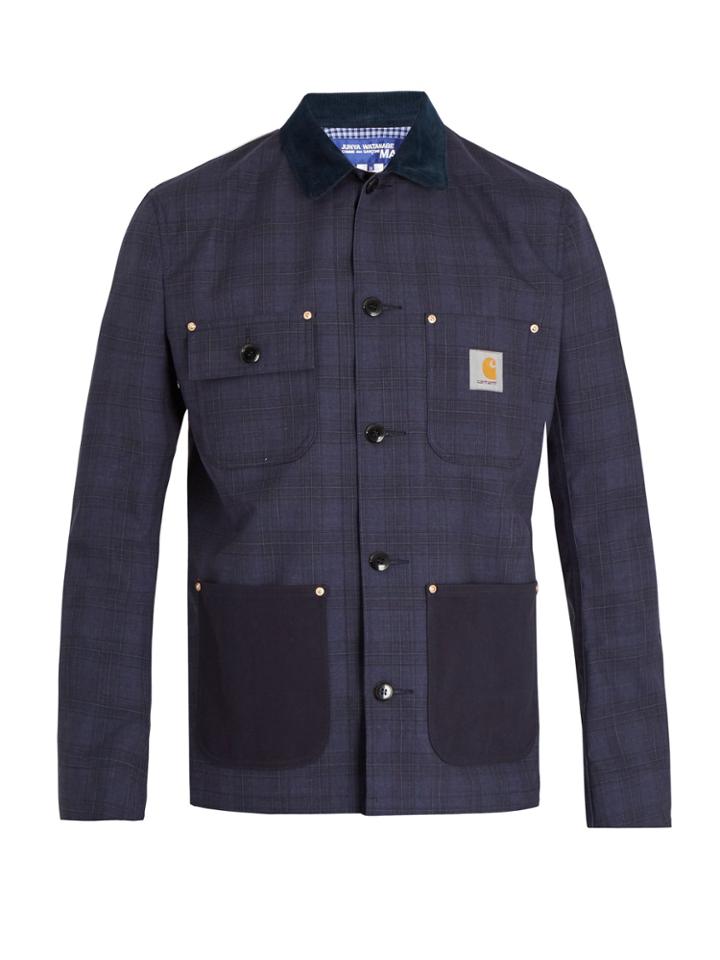 Junya Watanabe X Carhartt Water-repellent Checked Wool Jacket